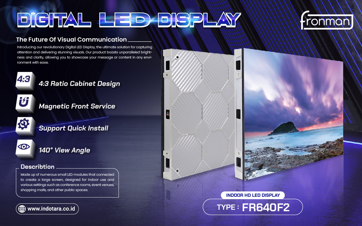 Jual HD LED Screen, Jual Indoor Front Service LED Display, Jual Digital LED Display Berkualitas